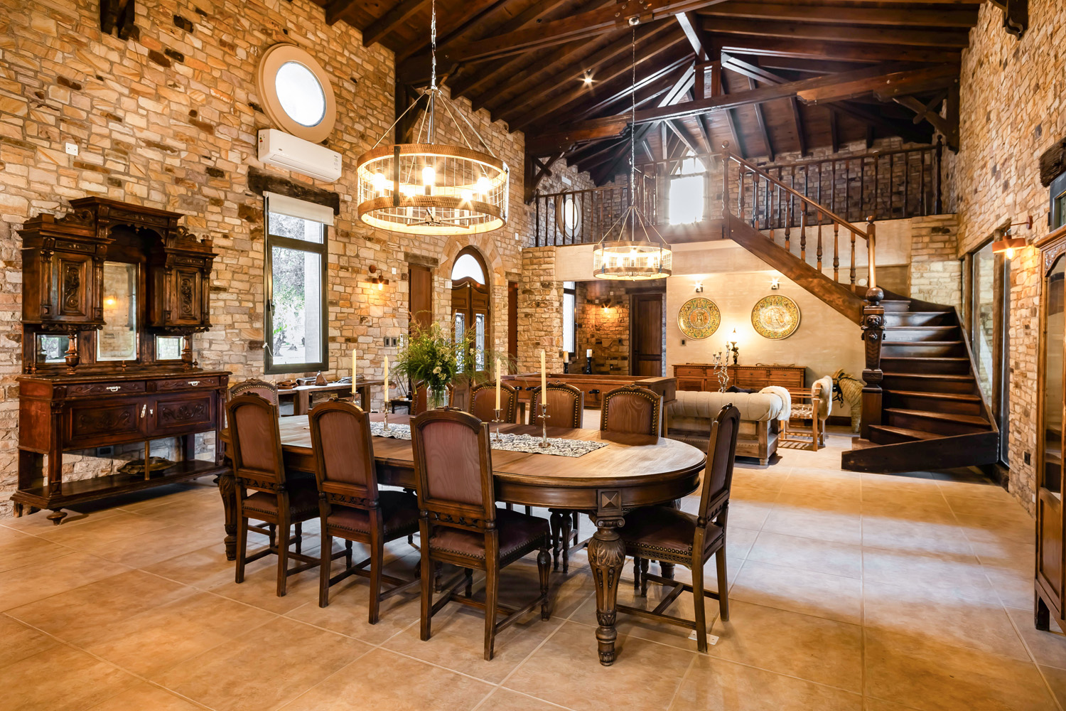 Algodon Wine Estates living room and dining room